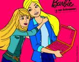 Dibujo El nuevo portátil de Barbie pintado por nerysuseth