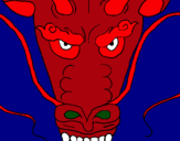 Dibujo Cabeza de dragón pintado por Adelpho