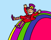 Dibujo Duende en el arco iris pintado por ivonnemilen