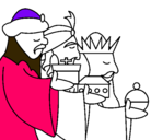 Dibujo Los Reyes Magos 3 pintado por ROSENDO
