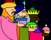 Dibujo Los Reyes Magos 3 pintado por meicore