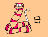 Dibujo Serpiente pintado por yitza