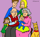 Dibujo Familia pintado por martuu