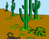 Dibujo Desierto pintado por felu