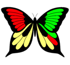 Dibujo Mariposa pintado por waka