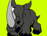 Dibujo Rinoceronte II pintado por hsfgg