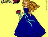 Dibujo Barbie vestida de novia pintado por ADRIANYYOLY