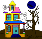 Dibujo Casa fantansma pintado por   hnyhjyjdg 
