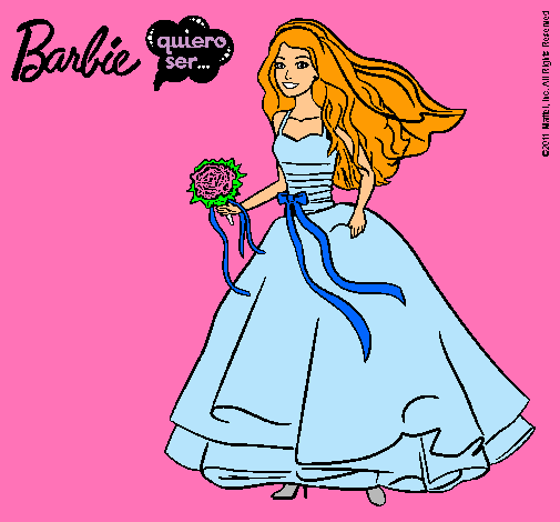 Barbie vestida de novia