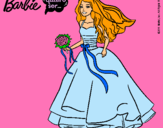 Dibujo Barbie vestida de novia pintado por SARA12