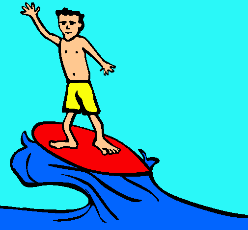 Dibujo Surfista pintado por beliber