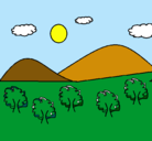 Dibujo Montañas 4 pintado por nidal