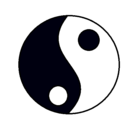 Dibujo Yin y yang pintado por jueggejr