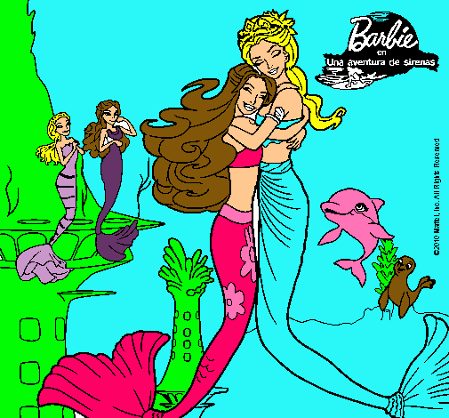 Barbie sirena y la reina sirena