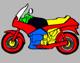 Dibujo Motocicleta pintado por u463478382