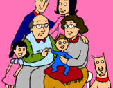 Dibujo Familia pintado por Stui