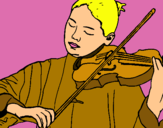 Dibujo Violinista pintado por NOAH