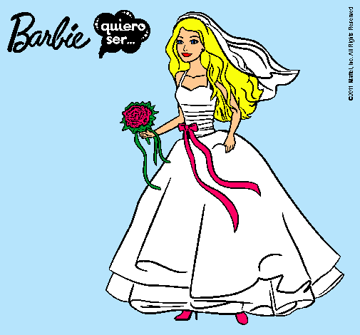 Barbie vestida de novia