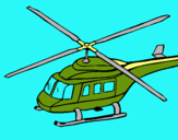 Dibujo Helicóptero  pintado por bernardito