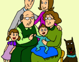 Dibujo Familia pintado por ainho