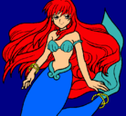 Dibujo Sirena pintado por anajackson
