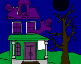 Dibujo Casa fantansma pintado por dugiug0o