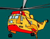 Dibujo Helicóptero al rescate pintado por JoseD