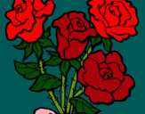 Dibujo Ramo de rosas pintado por Sofi_Mia