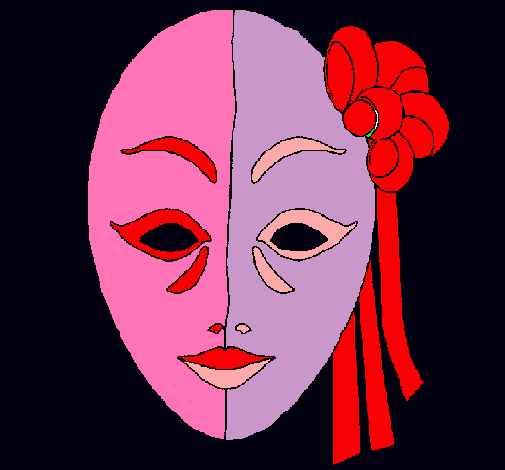 Dibujo Máscara italiana pintado por Djunda
