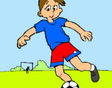 Dibujo Jugar a fútbol pintado por BENJAMINN