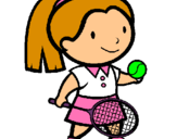 Dibujo Chica tenista pintado por 12nathaly34