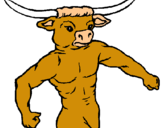 Dibujo Cabeza de búfalo pintado por TAUROS