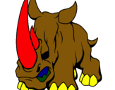 Dibujo Rinoceronte II pintado por freeda