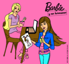 Dibujo Barbie y su hermana merendando pintado por ISMERAI