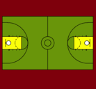 Dibujo Cancha pintado por esmeraldita