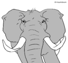 Dibujo Elefante africano pintado por fidfd