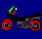 Dibujo Motocicleta pintado por kev336