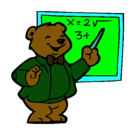 Dibujo Profesor oso pintado por lokyxd