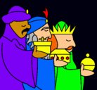 Dibujo Los Reyes Magos 3 pintado por victorio