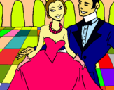Dibujo Princesa y príncipe en el baile pintado por vvvvvvvvvvv