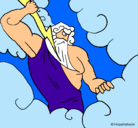 Dibujo Dios Zeus pintado por daniela27