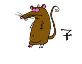 Dibujo Rata pintado por MAELA 