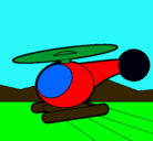 Dibujo Helicóptero pequeño pintado por cyre