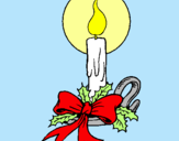Dibujo Vela de navidad pintado por saruky