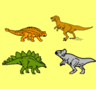 Dibujo Dinosaurios de tierra pintado por omare