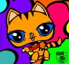 Dibujo Gatito Littlest Pet Shop pintado por sarawolf