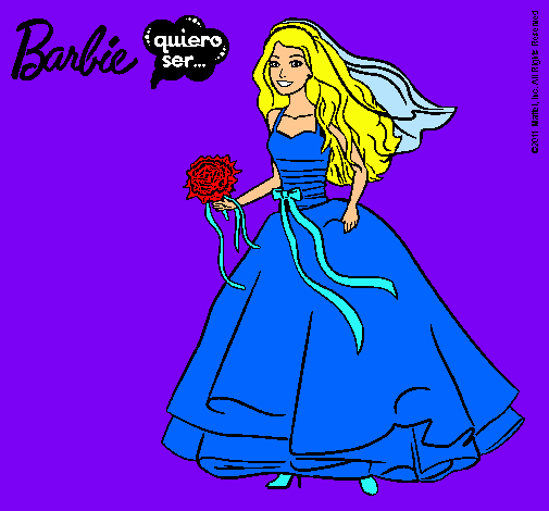 Barbie vestida de novia