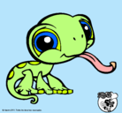 Dibujo Lagarto Littlest Pet Shop pintado por Dilccy