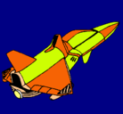 Dibujo Nave cohete pintado por SPIT