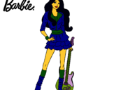 Dibujo Barbie rockera pintado por u76yu7